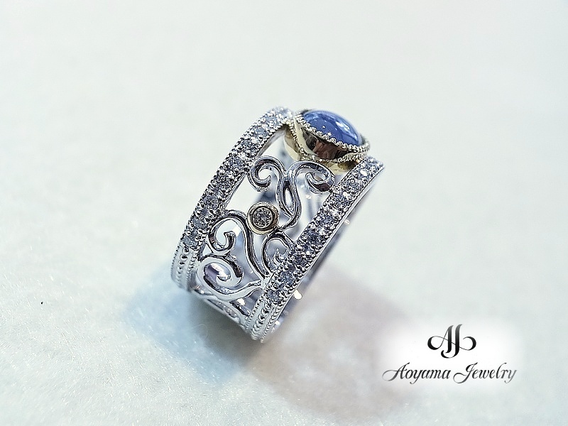 美しい透かしのデザインが手元を女性らしい印象にします